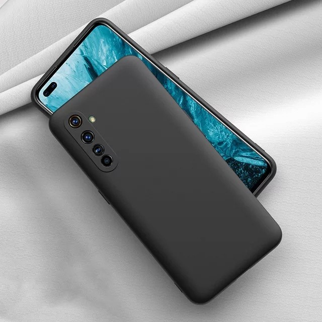 P/B- CASING SOFTCASE COVER CASE REALME 6 PRO PREMIUM MATTE CASE SOFT BLACK PROTECTION CAMERA