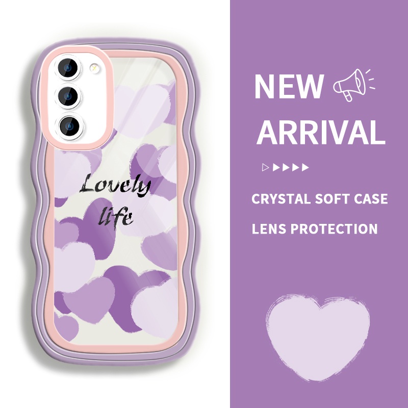 LAPEER Case For Samsung Galaxy S21 5G S20 FE 4G 5G S20 Ultra S10 S10 Plus S22 5G Cinta Hati Pola Ber