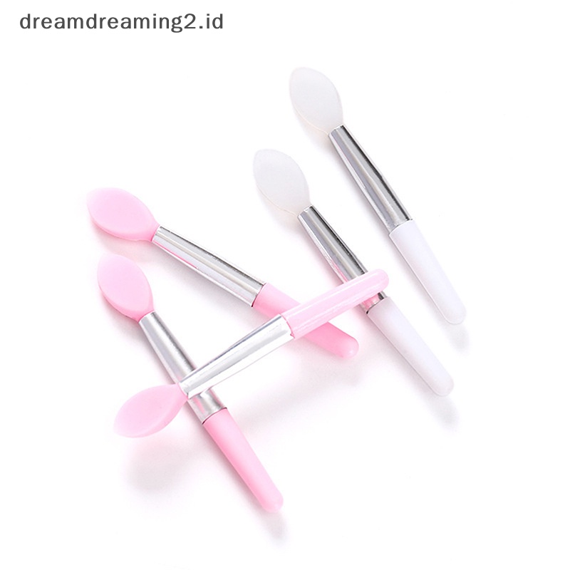 (drea) 10pcs Kuas Bibir Mini Kuas Makeup Kuas Bibir Silikon Kuas Bibir Makeup //