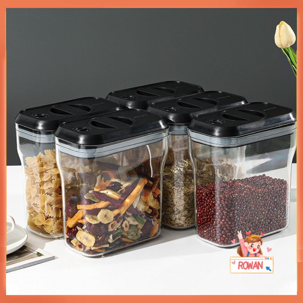 R-FLOWER Toples Tertutup Alat Dapur Toples Anti Lembab Dengan Tutup Botol Bumbu Wadah Makanan Rumah Tangga Food Canister Grade Bottle