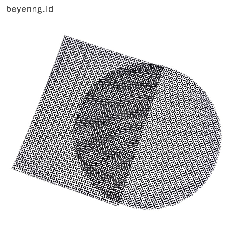 Beyen BBQ Grill Pad Mat Non Mesh Jaring Barbekyu Memanggang Alas Baking Hitam New ID