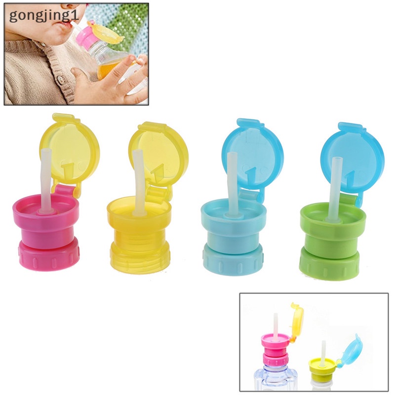 Ggg No Spill Choke Cute Tutup Adaptor Botol Air Dengan Sedotan Minum Tabung Untuk ID Bayi