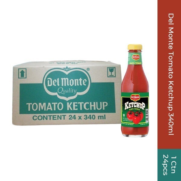 

Del Monte Tomato Ketchup 340 ml Grosir 1 Ctn 24 Pcs