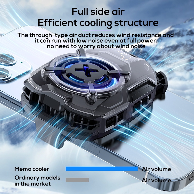 MEMO DL16 Fancooler Mobile Phone Cooler Cooling Fan Radiator 27W 3 Speed