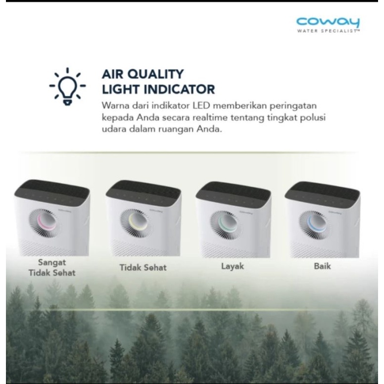 COWAY AIR PURIFIER STORM (AP-1516D) CICILAN 36/60/72 BULAN,GARANSI 3/5/6 TAHUN