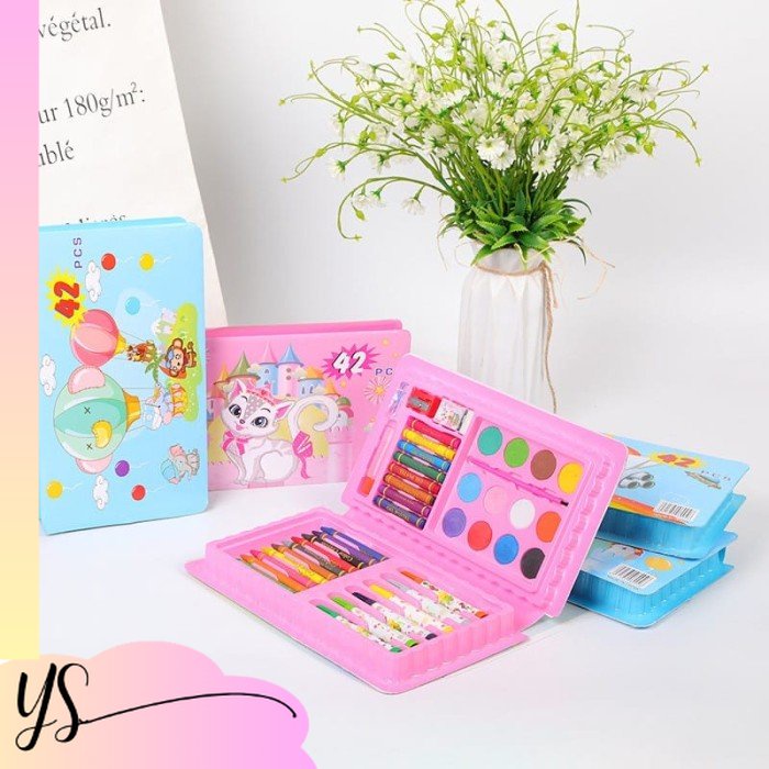

yeong_stuffid Alat Menggambar Crayon Set 42pcs / Krayon Mewarnai Anak 42pcs Pensil Warna Set 42 - 42 PCS Untuk Anak Tk Sd Murah Promo