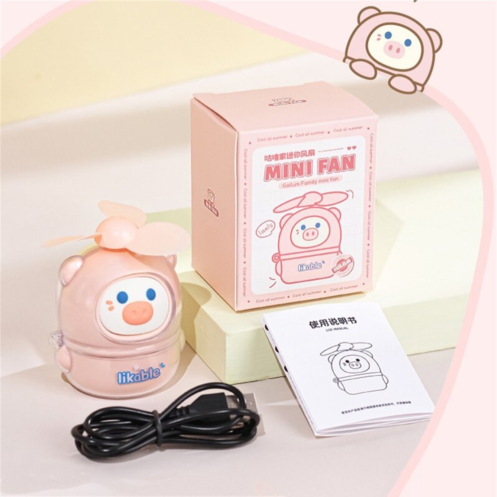Yellow Duck Kipas Angin Mini Genggam Usb Rechargeable Portable Fan Untuk Rumah Kantor