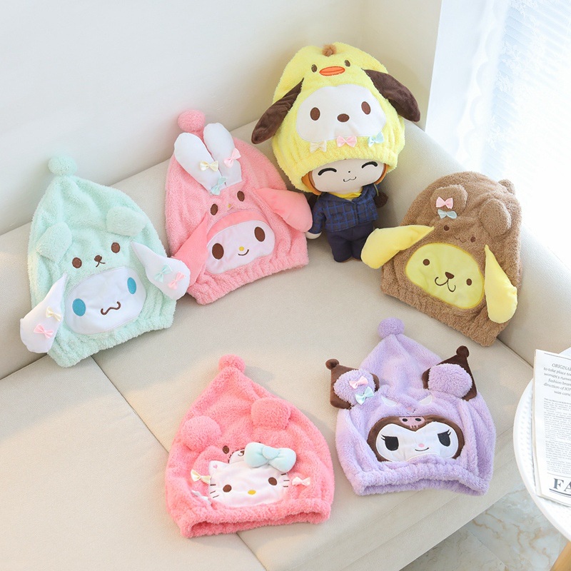 TOPI MANDI SANRIO BAHAN HANDUK