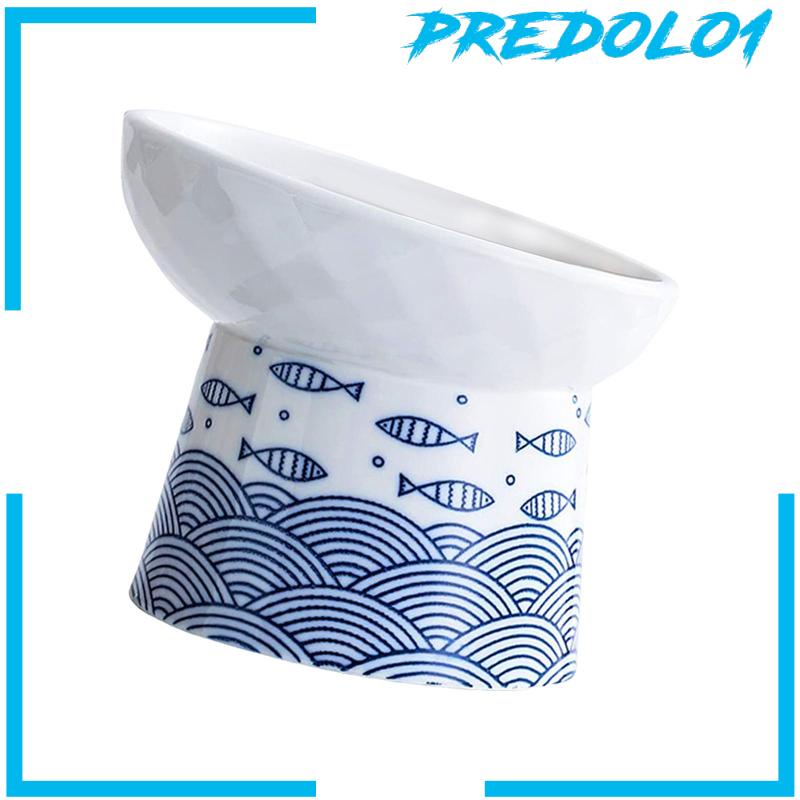 [Predolo1] Elevated Bowl Anti Slip Perlengkapan Hewan Peliharaan Kucing Anjing Mangkuk Untuk Anjing Kecil Kucing Kitten