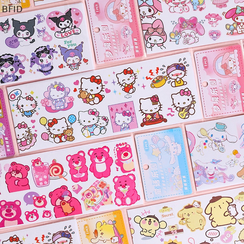 [BFID] Kawaii Sanrio Stiker Kuromi Cinnamoroll Anime Lucu Ponsel Case Pensil Case Dekorasi Aksesoris Mainan Bayi Untuk Anak Perempuan [ID]