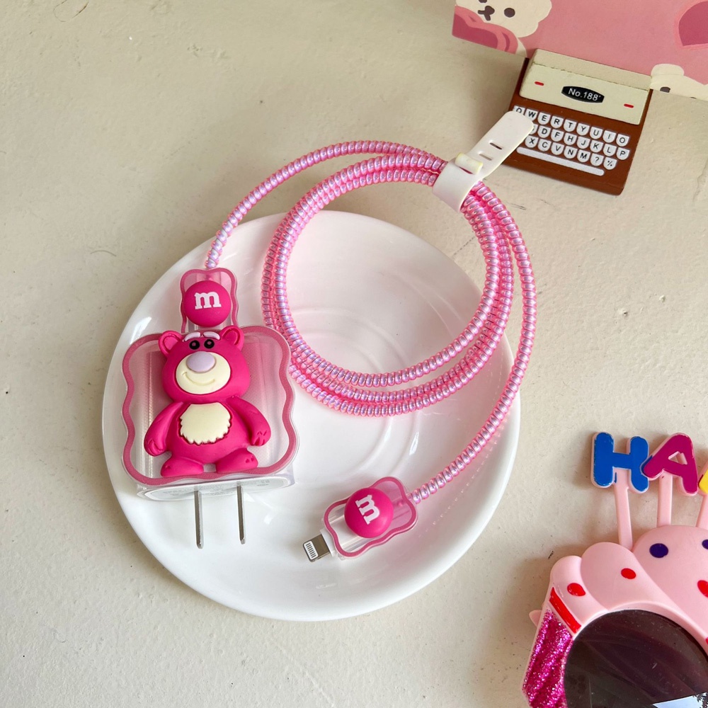 4pc /set Kabel Chargers Case Pelindung Sanrio Case Pelindung Cocok Untuk Apple 20w Charger Pelindung Cases