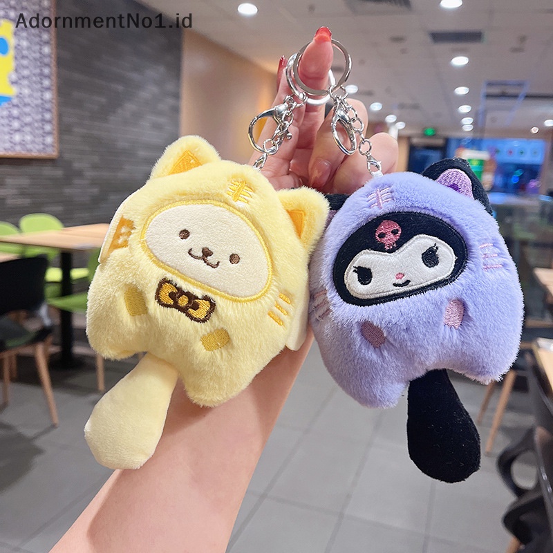 [AdornmentNo1] Hewan Sanrio Kulomi liontin Plush mainan Pacha anjing boneka tas ornamen gantungan kunci