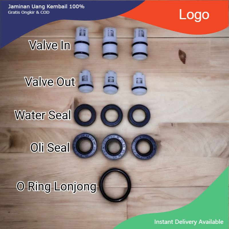 KIT SEAL VALVE SET JET CLEANER LAKONI LAGUNA 70