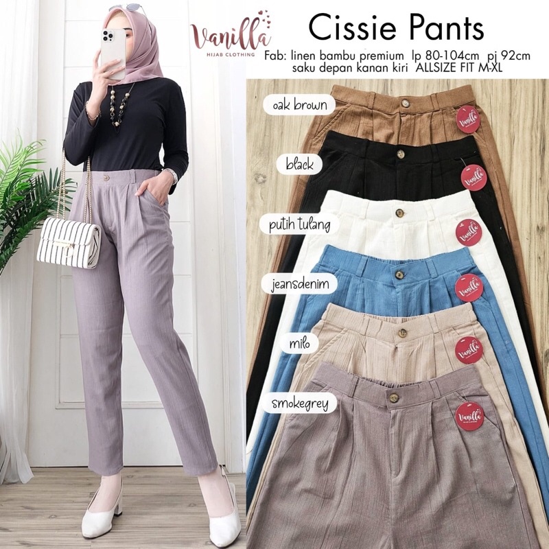 CISSIE PANTS ORI VANILLA |