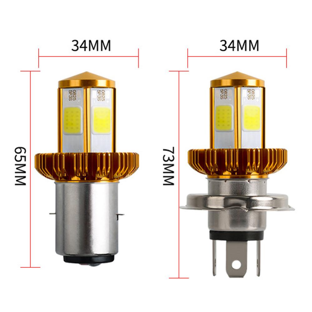 Openmall BA20D/H6/H4 Lampu Bohlam LED Motor Hi Lo beam Headlight Moto LED Lampu Depan Motor DC 12V B9H5