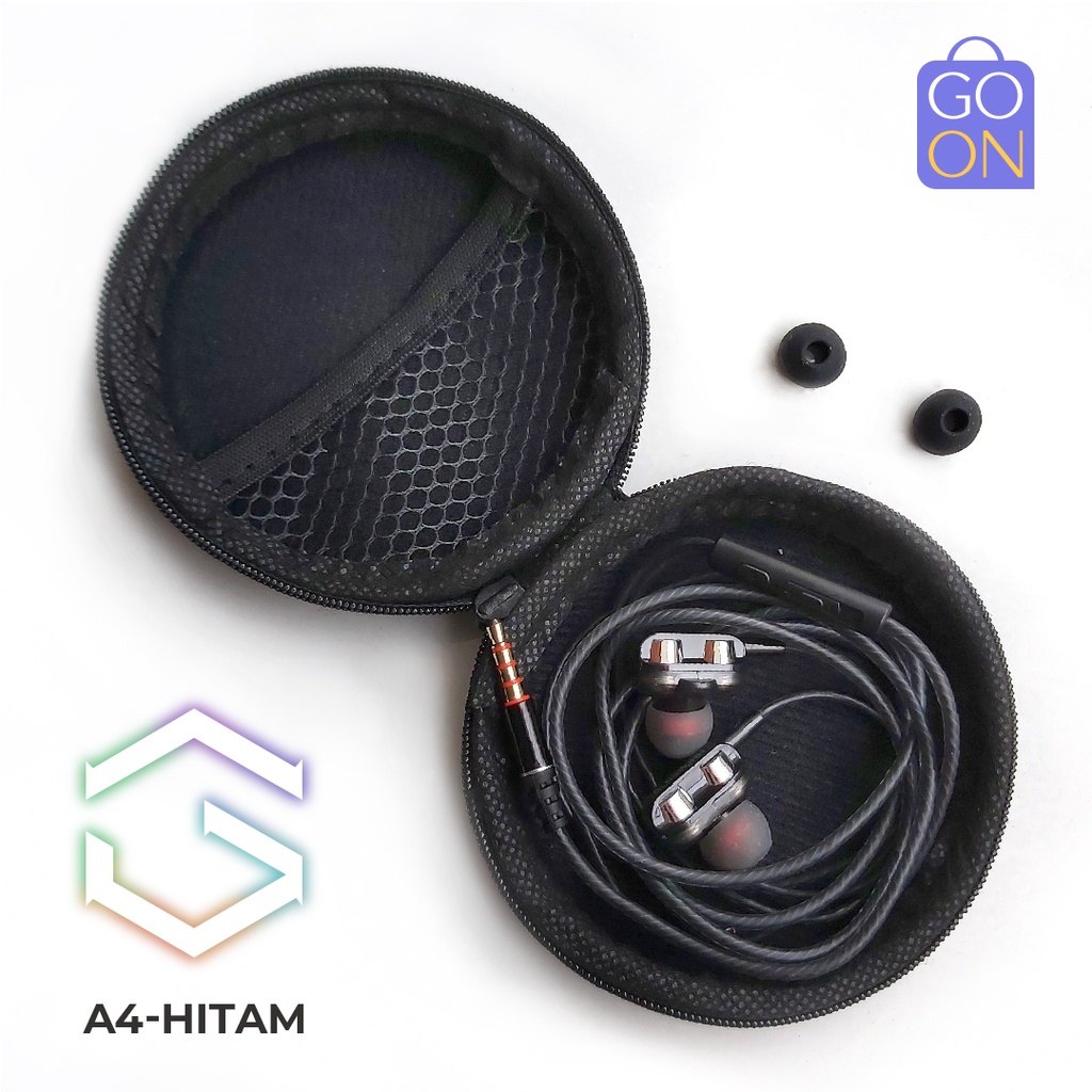 GOON Original Earphone + Pouch | In-Ear Stereo 4D Super Bass | Output Audio Jack 3.5mm &amp; USB Type-C