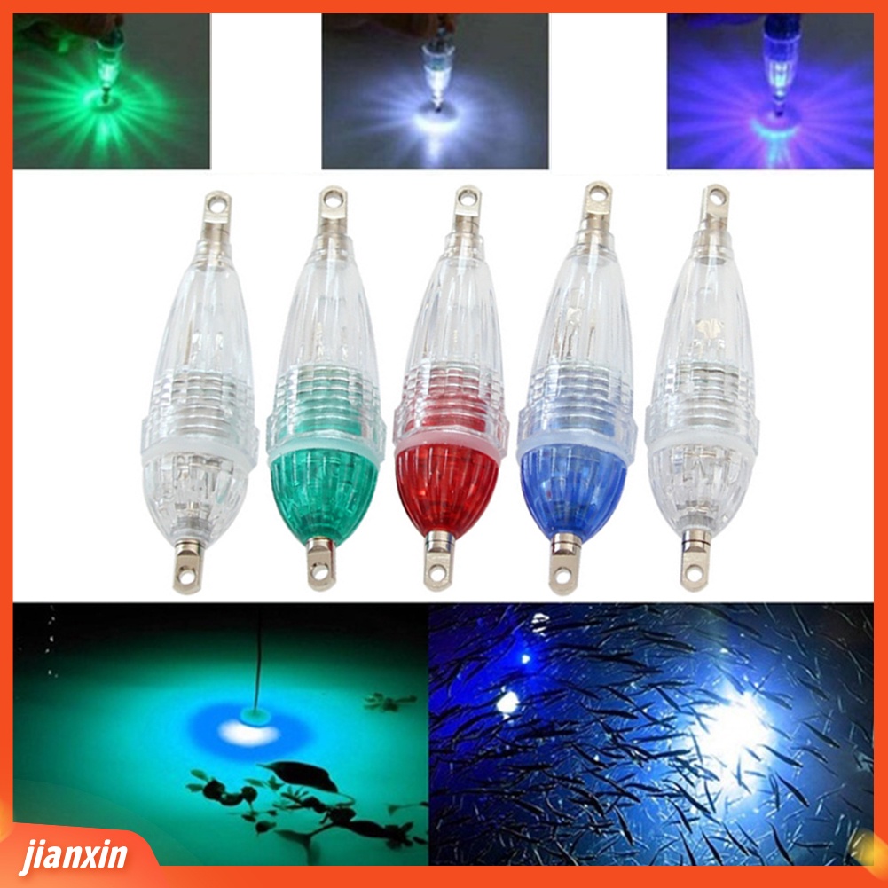 (In Stock) Mini LED Glowing Deep Sea Drop Underwater Tackle Fishing Squid Lure Light Lampu