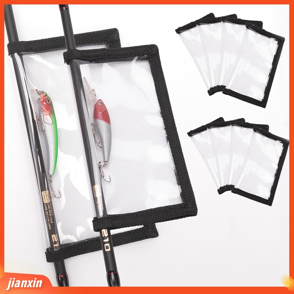 (In Stock) Penutup Umpan Pancing Elastis Tape Pengikat Transparan Tahan Air Visible PVC Fishing Tackle Lure Protector Outdoor Angling