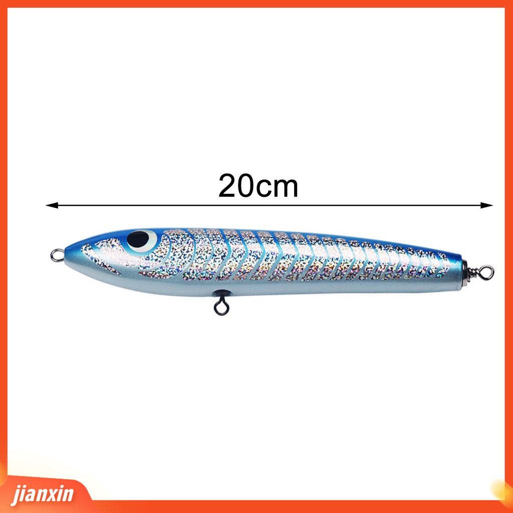 (In Stock) 20cm 90g Umpan Manusia Hidup Stainless Kayu Umpan Pancing Buatan Untuk Memancing