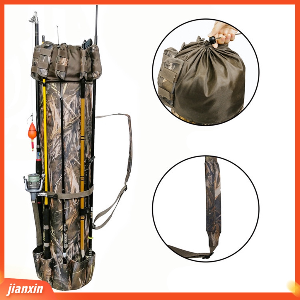 (In Stock) Tas Penyimpanan Joran Pancing Portable Multifungsi Dapat Dibahu Untuk Laut