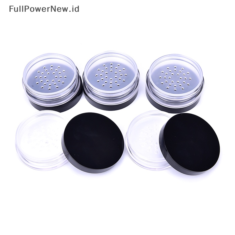 Power Kosong Isi Ulang Kosmetik Jar Pot Loose Face Powder Sifter Case Kotak Bedak ID