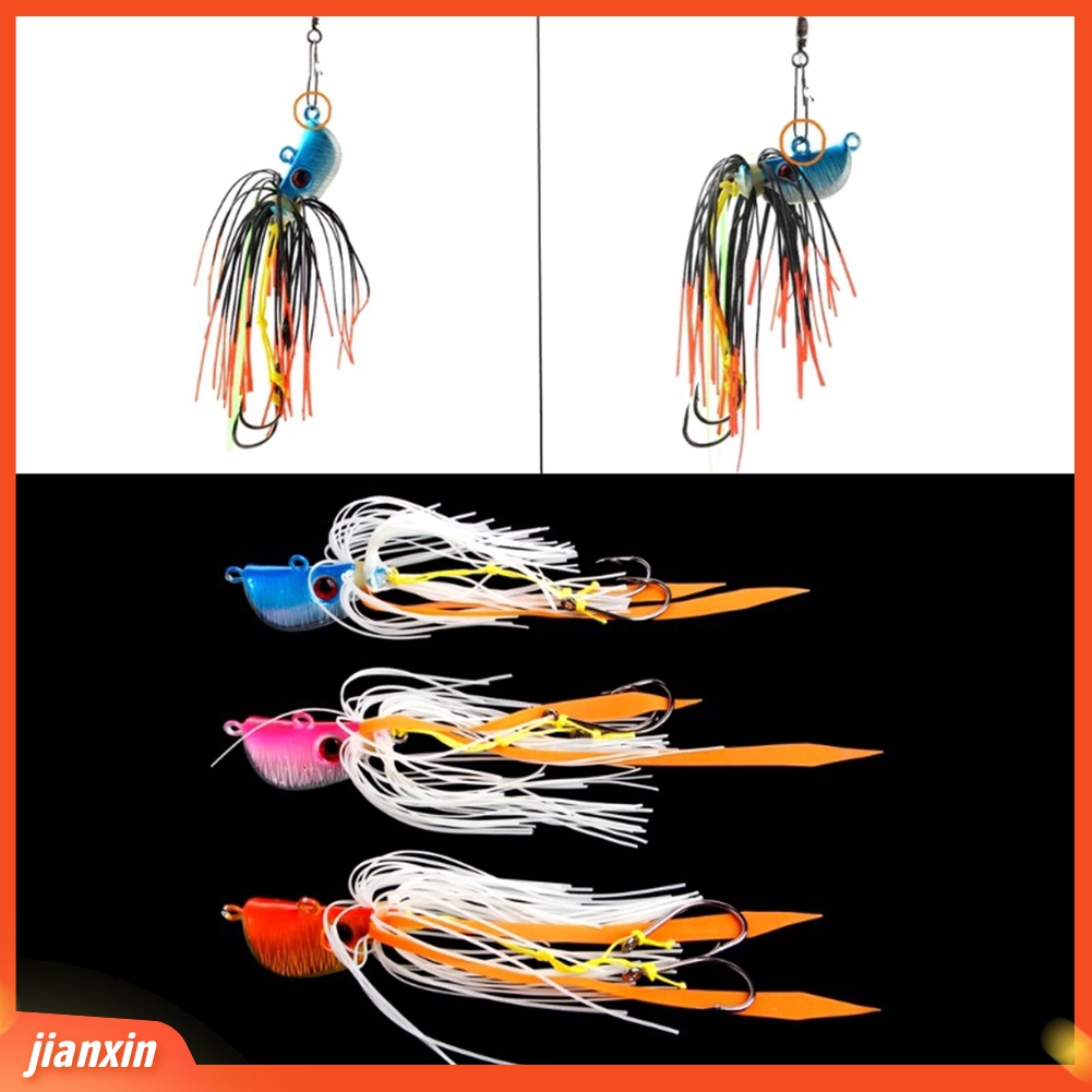 (in Stock) Glow in Dark Luminous Metal Head Jig Fishing Lure Umpan Kait Cumi 45/65 /85g