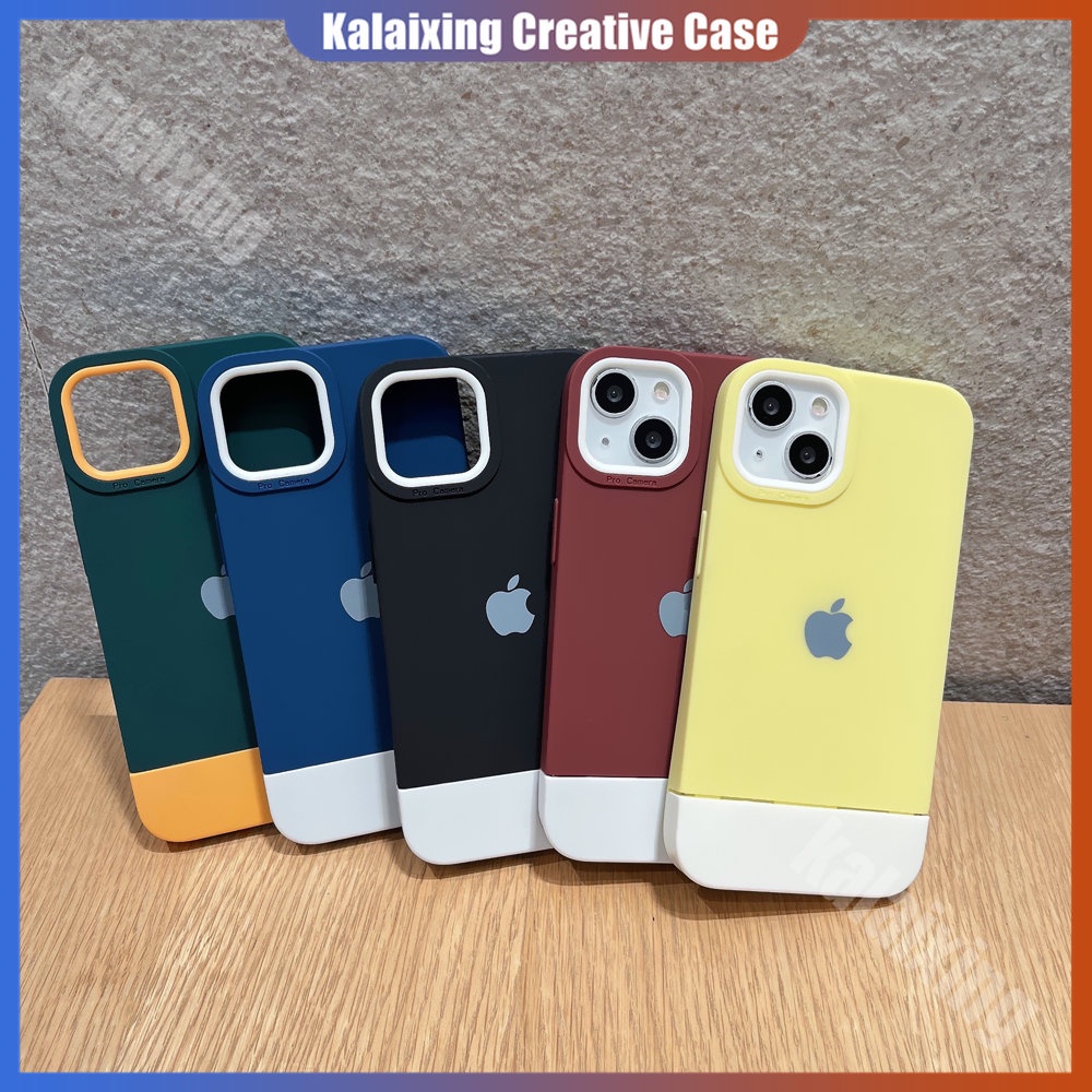 Soft Case 3 in 1 Warna Macaron Untuk iPhone 14 Pro Max 14Pro 14Max 13 12 11 Pro 11ProMax
