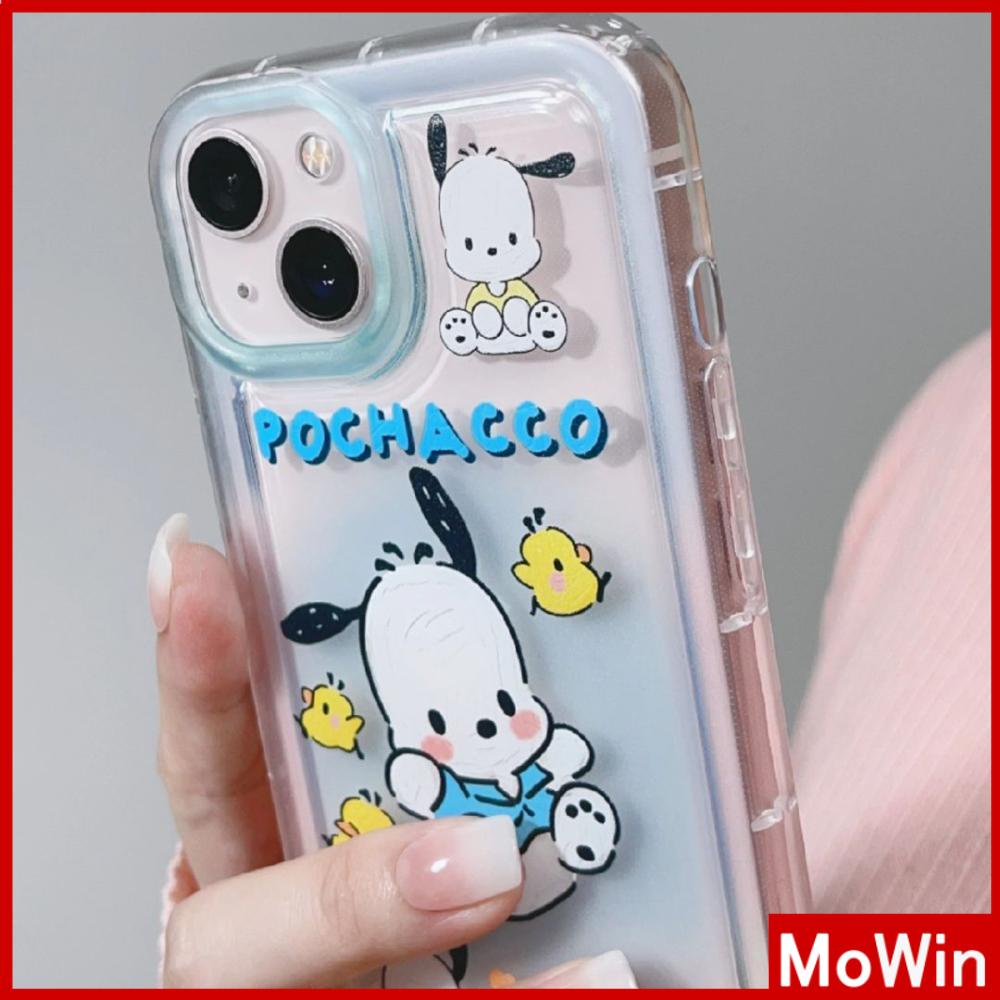 Case iPhone 14 Pro max iPhone Bingkai Foto Kantong Udara Ponsel Case TPU Lembut Transparan Shockproof Perlindungan Lucu Kartun Anjing Kompatibel dengan iPhone 13 Pro max 12 Pro Max 11 xr xs max 7 8