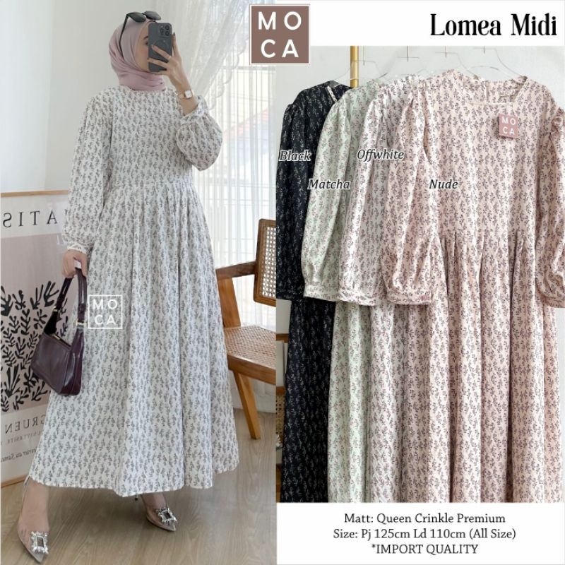 LOMEA MIDI ORI MOCA | Ld110 Queen Crinkle Premium