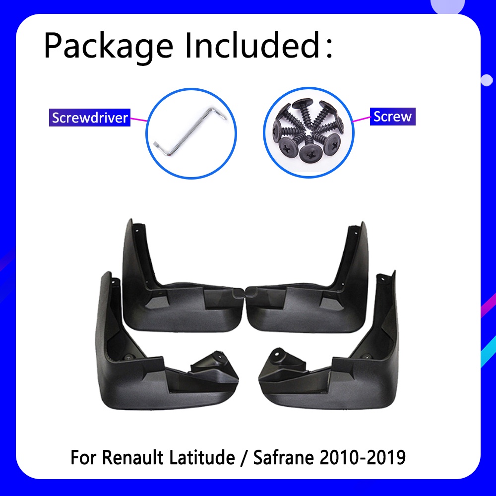 Mudguards Cocok Untuk Lintang Renault 2010~2019 Safrane Samsung SM5 2017 2018aksesoris Mobil Mudflap Fender Suku Cadang Pengganti Otomatis