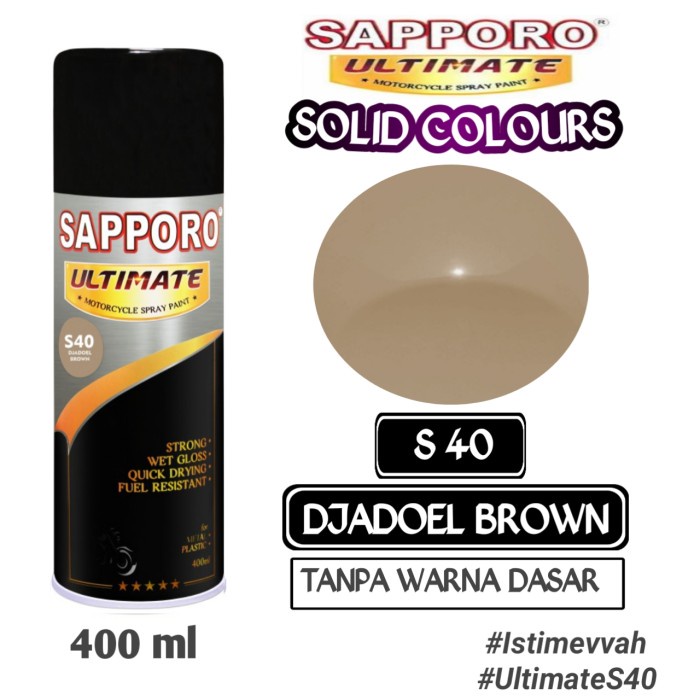 

S40 DJADOEL BROWN SAPPORO ULTIMATE 400ml Cat Semprot Pylok Pilok Pylox