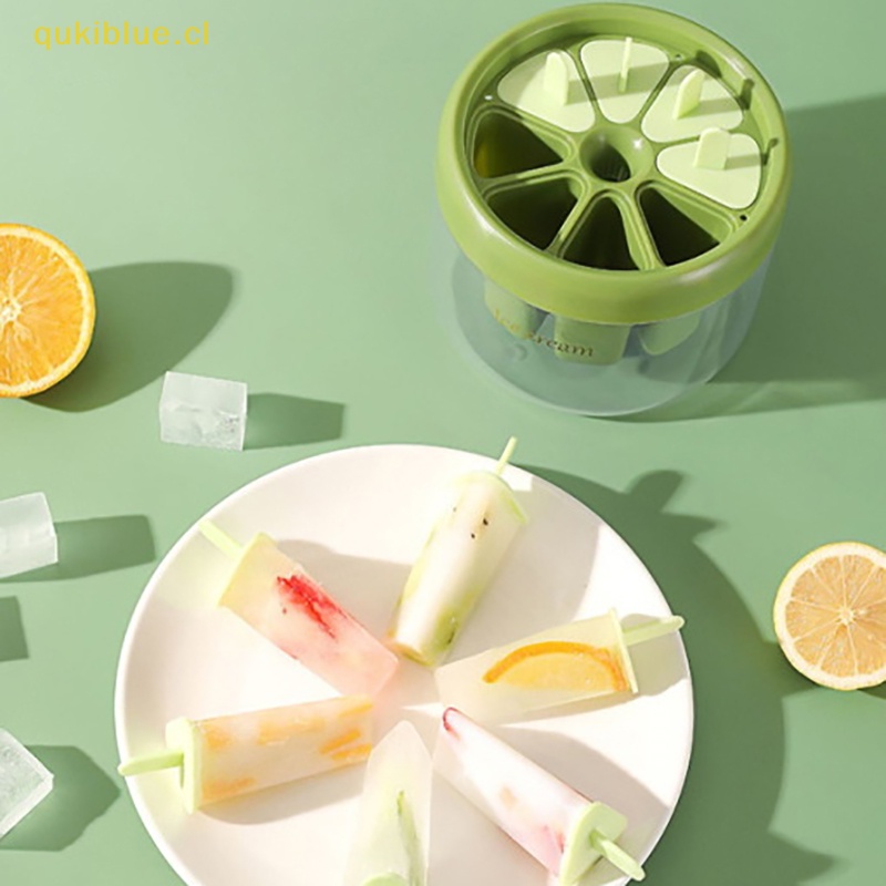 Cetakan Ice Block Silikon qukiblue 8cell/cetakan Es Krim/ Icy Pole Jelly Popsicle Maker cl