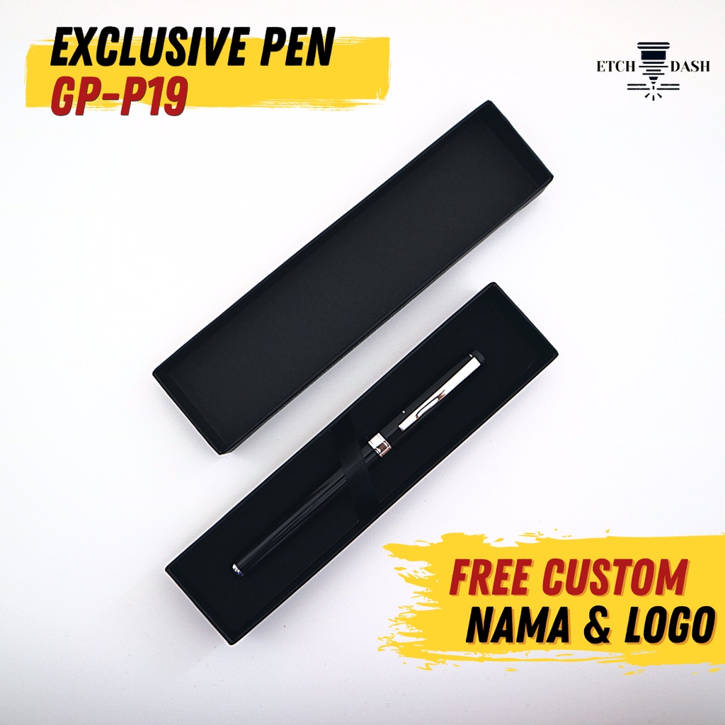 

Pulpen Exclusive Hitam Mewah | Gift Box Merchandise Hadiah - Exclusive Pen GP-P19