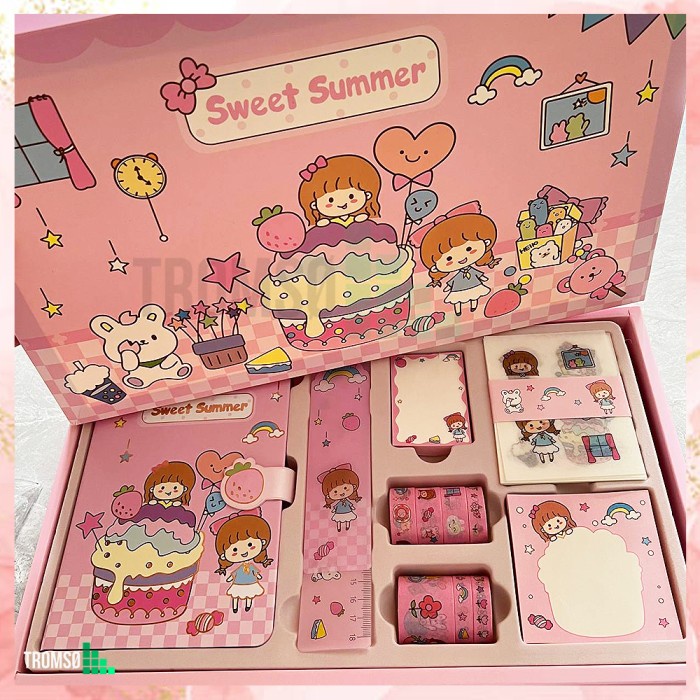 

Tromso 5in1 Diary Set / Gift Set / Buku Harian untuk anak perempuan - Sky Dream