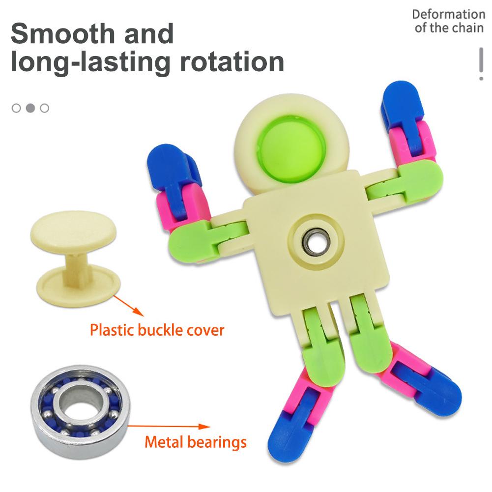 Warna Acak Mainan Mecha Anak Mainan Relief Penurun Stress Robot Mekanik Relax X0J0