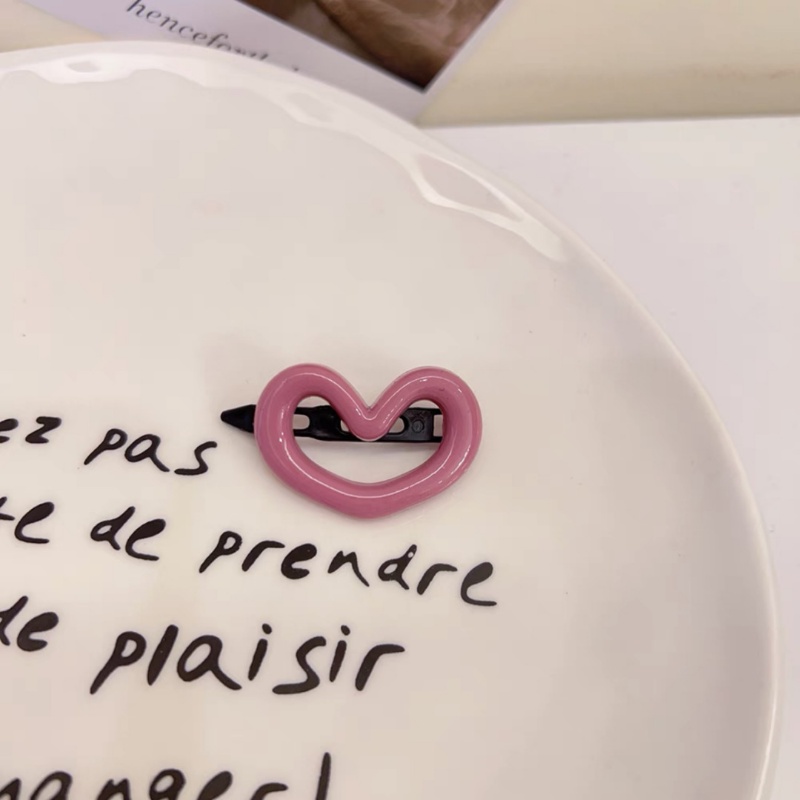 Ahellogirl Aksesoris Rambut Jepit Love Warna Permen Manis Untuk Wanita