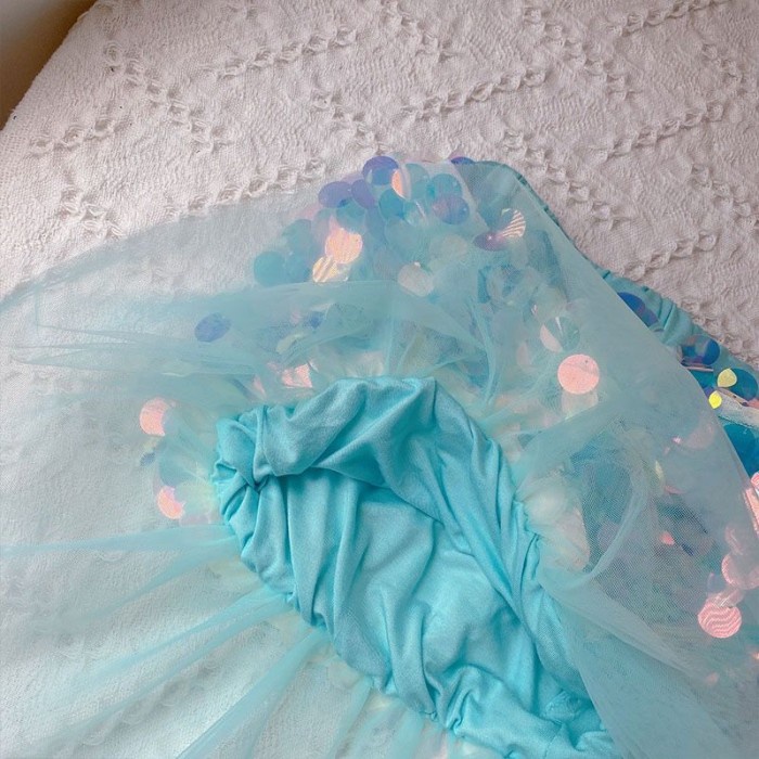 Kostum Mermaid Setelan Baju+Rok Mermaid Anak   - StlRokMermaid, 130