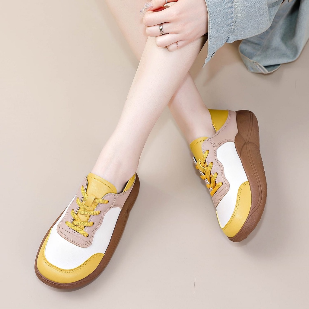 SHOEGALLERY LV0335 Sepatu Wedges Tulang Wanita Import Sepatu Fashion Wanita Korean Style