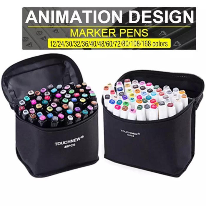 [HS] TouchFive Marker 30 PCS / Twin Marker Sketsa Drawing /Animation Sketsa