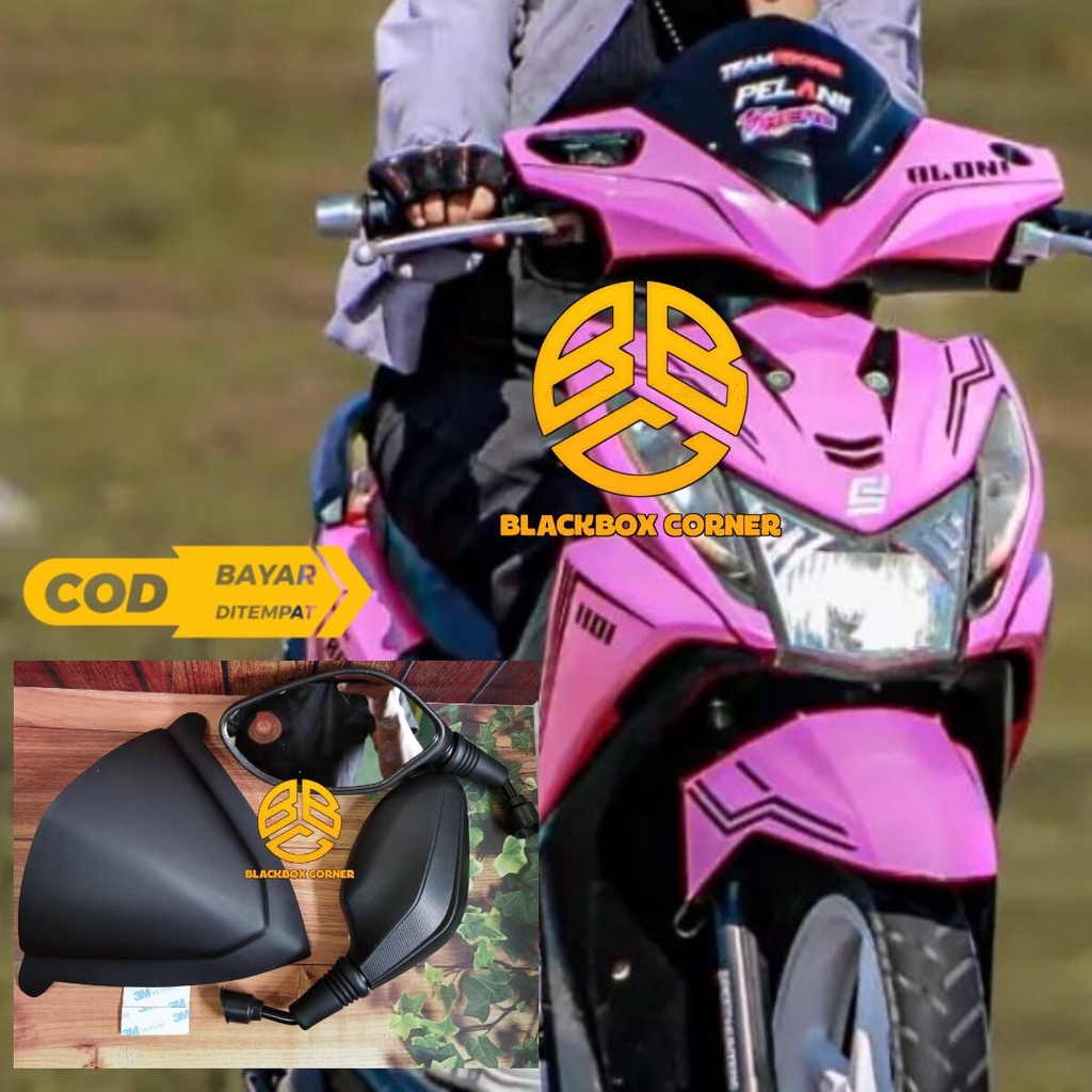 PAKET MURAH VISOR PLUS SPION HONDA BEAT FI 2013 2014