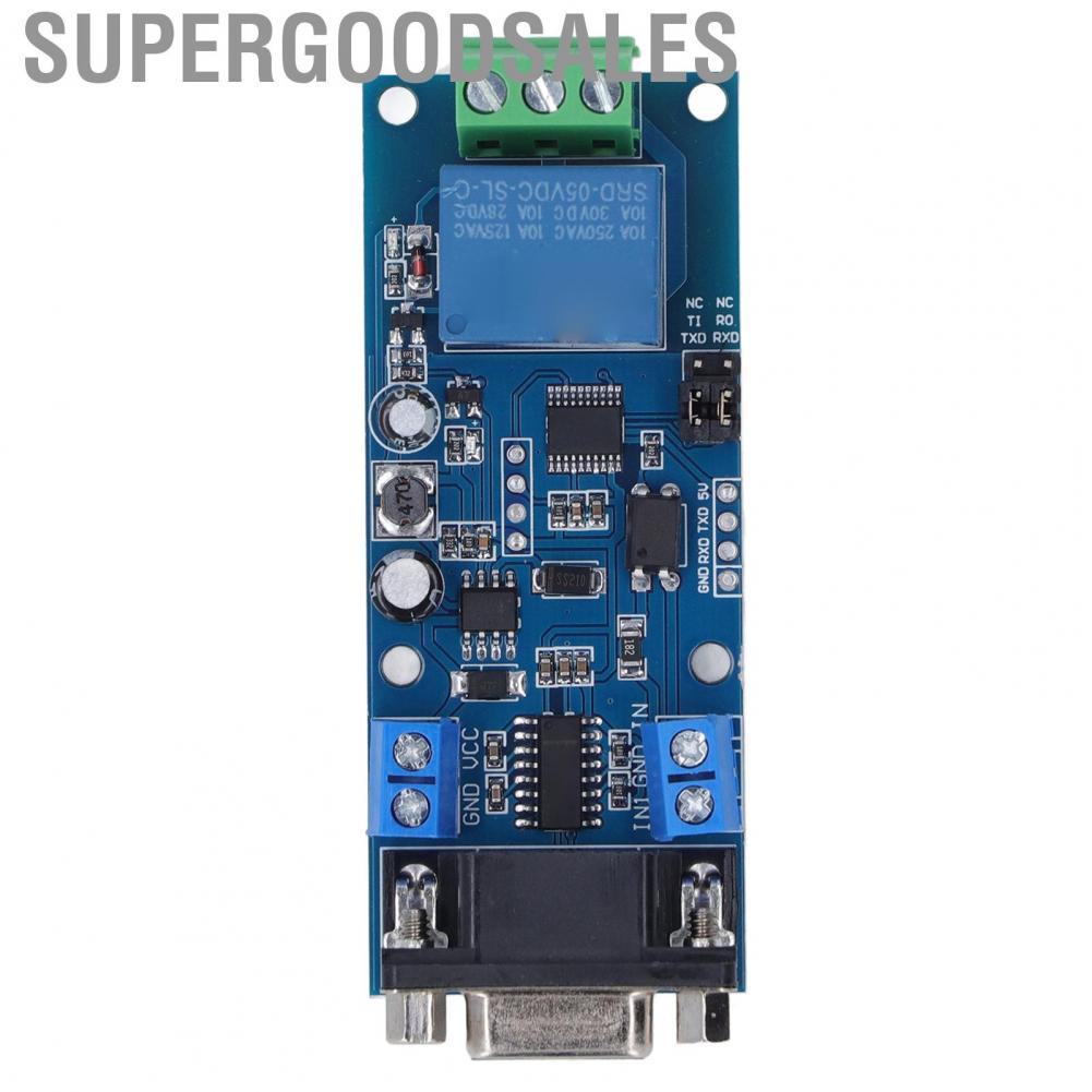 Supergoodsales 1 Channel Relay Module DC724V Board With RS232 TTL UART