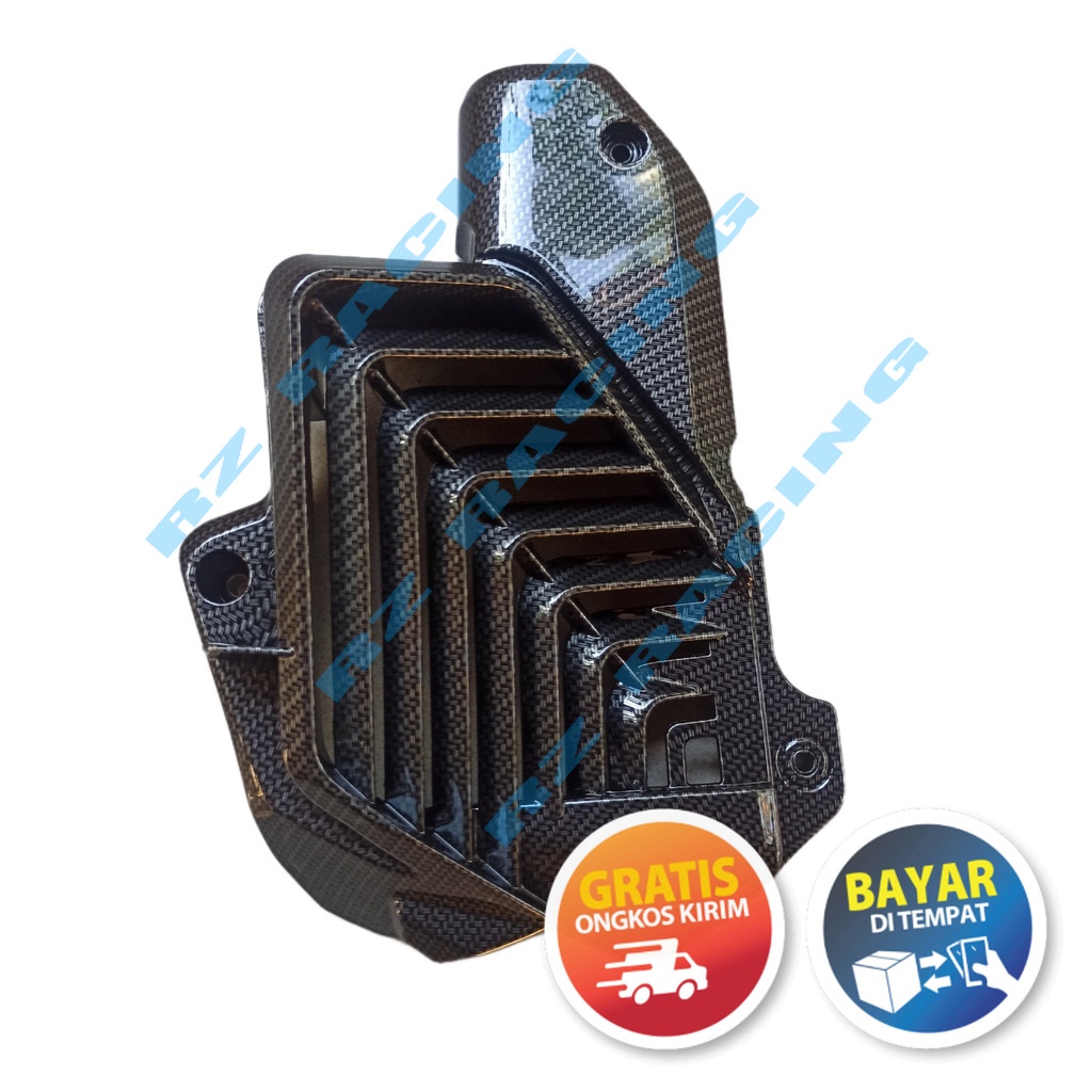 ( 100% ORI AHM ) Cover Comp Tutup Kipas Radiator CARBON PREMIUM PCX 160 / VARIO 160 / ADV 160 19150-K1N-V00 Original Honda RZ