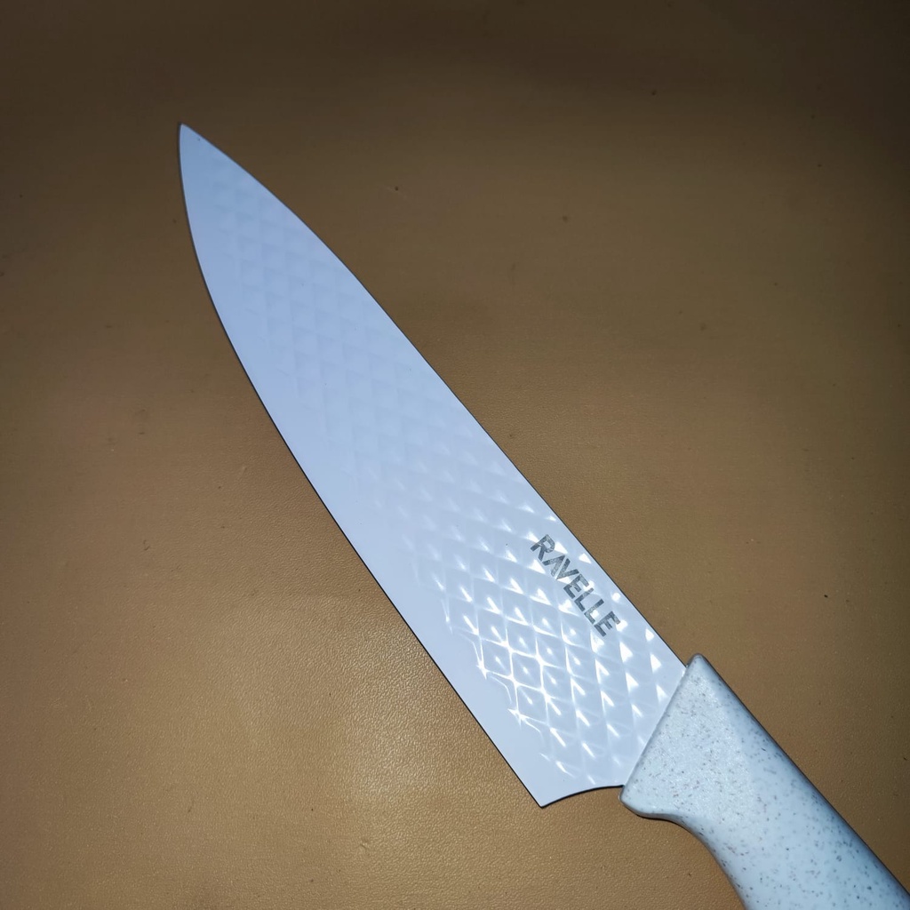 PISAU CHEF KNIFE 20CM RAVELLE ROYALE BLOCK KNIFE PEMOTONG SERBAGUNA