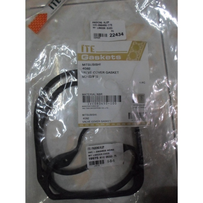SPAREPART OTOMOTIF- Packing Klep/ Tutup Klep Mitsubishi Lancer EVO-3 1.6cc ITE -KOMPONEN AKSESORIS