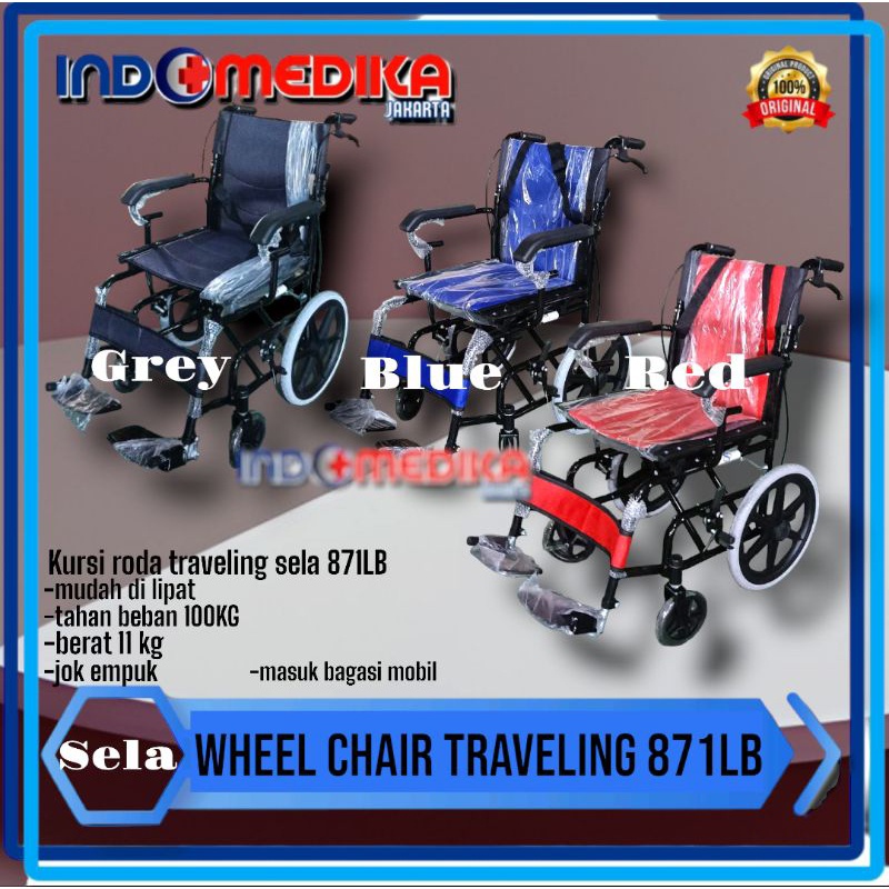 Kursi Roda Traveling /  Kursi roda Lipat / Wheel Chair Traveling / Kursi roda travel