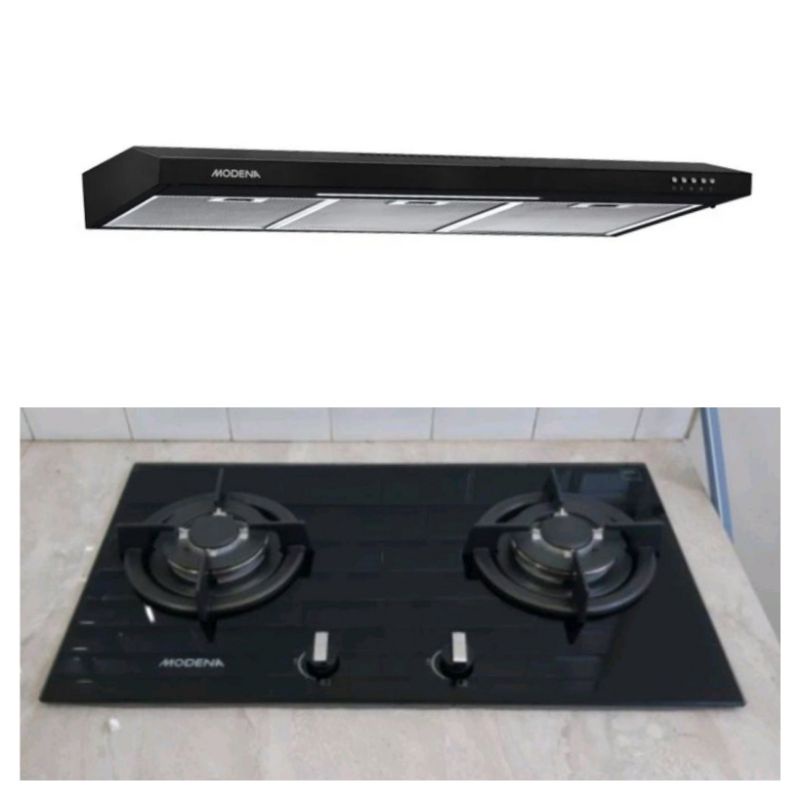 Kompor tanam Modena Bh 1725 LA + Cookerhoood modena px 9022