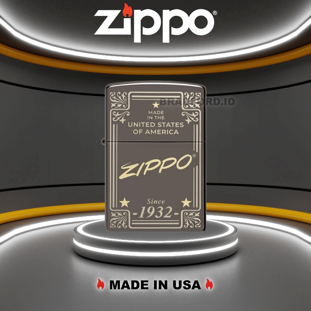 Zippo Black Ice 48715 Original Made In USA