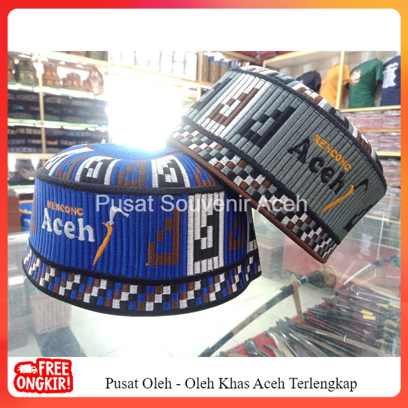 peci | kupiah meukeutop BARU motif rencong Aceh