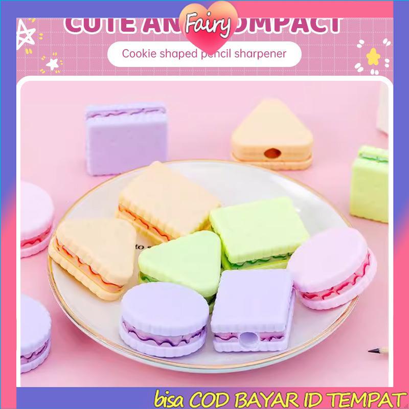 

Penggemar Rautan Bentuk Kue Kreatif Rautan Pensil Portabel Siswa F