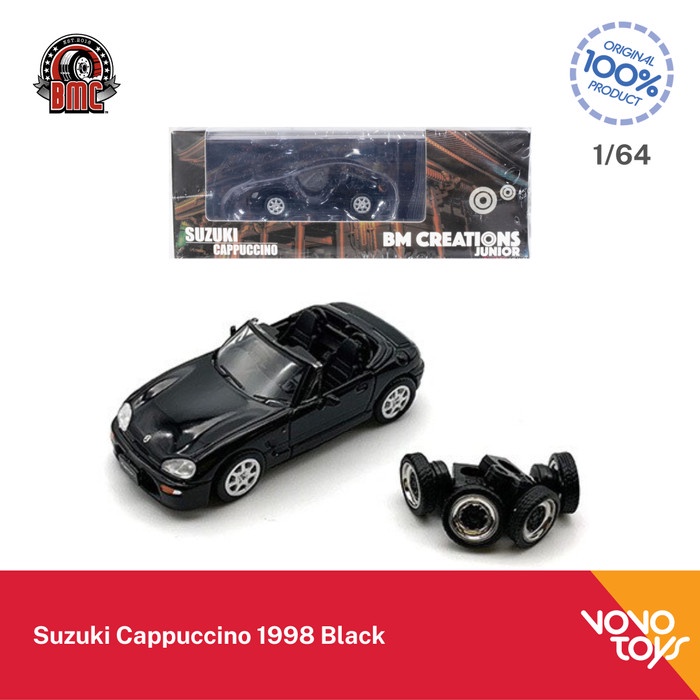 BM Creations 1/64 Suzuki Cappuccino 1998 Black BMC